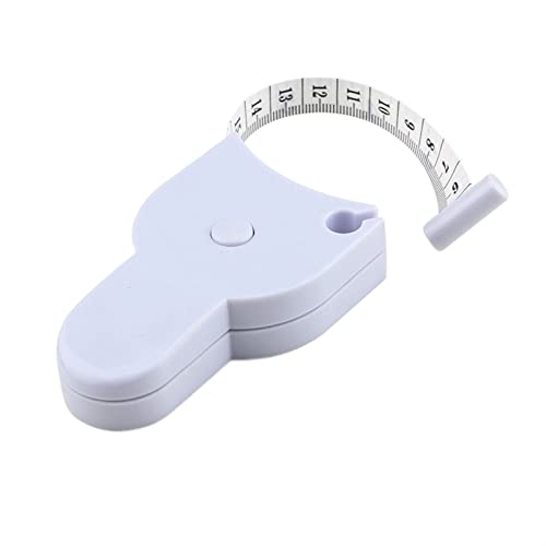 CHFYIJYHM Maßband Maßband Automatisches Teleskop Maßband Körpermaßband Zentimeter-Bänder für Körpermessbänder Metrische Bänder Lineal zum Nähen (White) von CHFYIJYHM