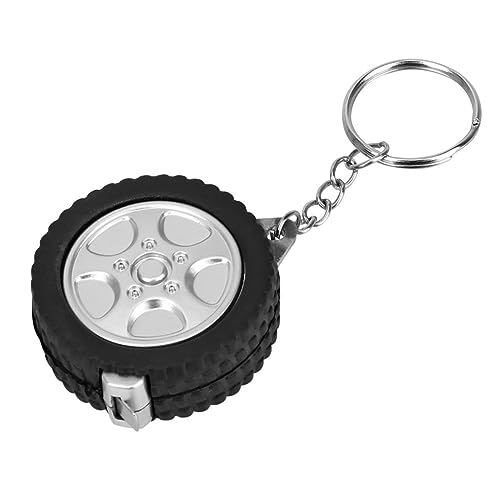CHFYIJYHM Maßband Maßband Reifenform Mini einziehbares Maßband Zentimeter / Füße Schlüsselanhänger Lineal für Reisen Camping Nähwerkzeug von CHFYIJYHM