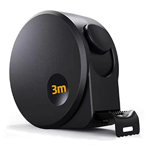 CHFYIJYHM Maßband in Industriequalität, hochpräzise, ​​3 m, 5 m, Stahlbandmaß, Edelstahl, wasserdicht, verdicktes und gehärtetes Kastenlineal(Black,3M*16mm) von CHFYIJYHM