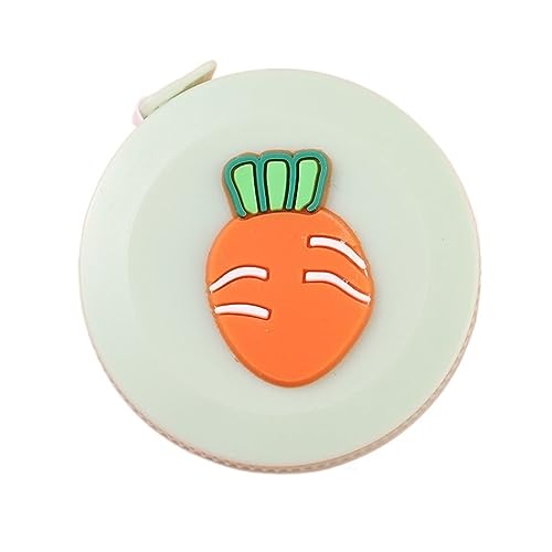 CHFYIJYHM Nähbandmaß Hochpräzises Stahlband 1,8 m Mini-Maßband, tragbares Maßband for Messen des Brust- und Taillenumfangs(Carrot) von CHFYIJYHM