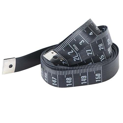 CHFYIJYHM Nähbandmaß Hochpräzises Stahlband 120 Zoll / 300 cm 150 cm Anthropometrisches Lineal Näh- und Schneiderbandmaß Weiches Lineal(150cm) von CHFYIJYHM