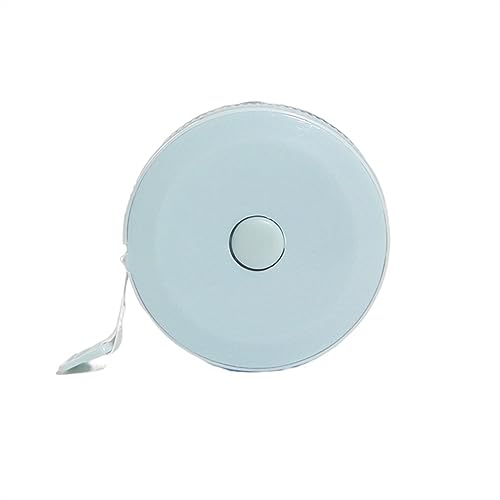 CHFYIJYHM Nähen Maßband Hochpräzises Stahlband 1,5M/2M Maßband Einziehbares Körpermaßband Messlineal Doppelseitiges metrisches Meterlineal Messen(Blu,1.5M 60Inch) von CHFYIJYHM