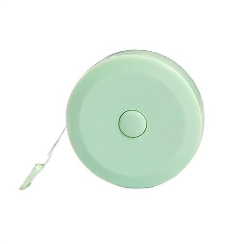 CHFYIJYHM Nähen Maßband Hochpräzises Stahlband 1,5M/2M Maßband Einziehbares Körpermaßband Messlineal Doppelseitiges metrisches Meterlineal Messen(Green,2M 79Inch) von CHFYIJYHM