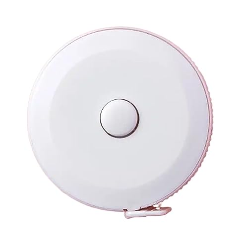 CHFYIJYHM Nähmaßband, hochpräzises Stahlband, 150 cm/60 Zoll Maßband, tragbares, einziehbares Kinder-Höhenmesswerkzeug, Näh- und Schneiderlineal(Bianco) von CHFYIJYHM