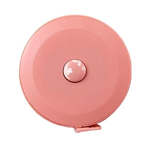 CHFYIJYHM Nähmaßband, hochpräzises Stahlband, 150 cm/60 Zoll Maßband, tragbares, einziehbares Kinder-Höhenmesswerkzeug, Näh- und Schneiderlineal(Pink) von CHFYIJYHM