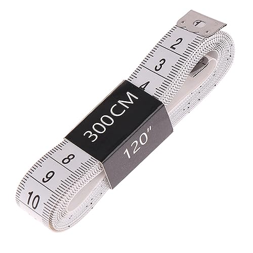 CHFYIJYHM Nähmaßband, hochpräzises Stahlband, weich, 3 m, 300 cm, Nähen und Schneidern mit Körpermaßband, PVC-Kunststoff-Maßband for die Herstellung von Kleidungsstücken(B) von CHFYIJYHM