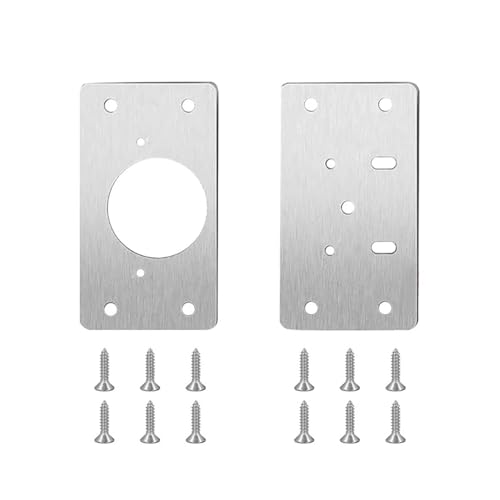1/5 Paar Reparaturplatten for Schrankscharniere, Edelstahl, for Küchenschränke, Scharniere for Türen, Schrankscharniere, Reparaturplatten for Möbelscharniere (2 Stück - (1 Paar))(2pcs-(1pair)) von CHGAUOPN