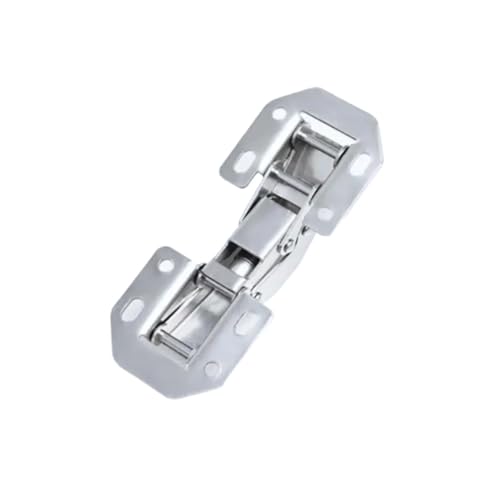 1–10 Stück Schrankscharnier, 90 Grad, 3/4 Zoll, ohne Bohren, hydraulische Schranktürscharniere, sanftes Schließen mit Schrauben, Möbelbeschläge (L-2 Stück)(L Buffering-1pcs) von CHGAUOPN