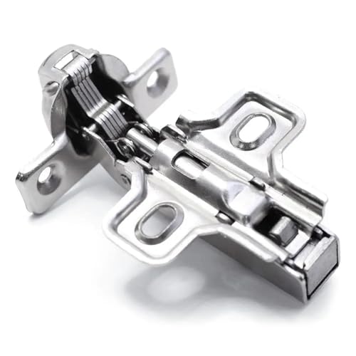 1 x kleine Scharniere, sanft schließend, dünne Tür, verdecktes Scharnier, Dämpfung, stumm, Möbelbeschläge, Vitrine, 26 mm Topfdurchmesser, Stahl (einbetten)(Embed) von CHGAUOPN