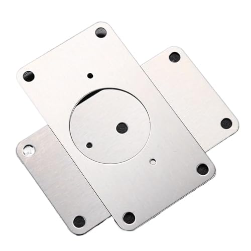 Scharnier-Befestigungsplatte aus verdicktem Edelstahl for Schränke, beschädigte Seitenwand der Kleiderschranktür, Scharnierreparatur, 2-teilig (1 Stück)(1pcs B) von CHGAUOPN
