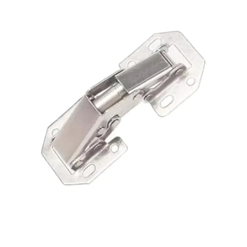 Schlauchverbindungen, Drainage-Verbindung, 2/10 Stück 90-Grad-Schrankscharniere aus Stahl, ohne Bohren, hydraulisches Pufferscharnier, Küchenschrankscharniere, Möbelbeschläge (4 Stück)(2pcs) von CHGAUOPN