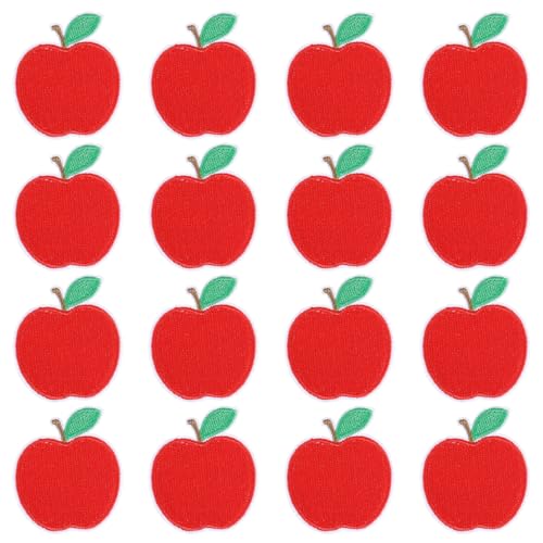 CHGCRAFT 16 Stück roter Apfel Bügelaufnäher gestickte Aufnäher bügeln Apfel Polyester Baumwolle Bügeln auf Kostüm Zubehör für Kleidung Jacken Jeans Rucksäcke, Rot, 1.81x1.59x0.06 Zoll CHGCRAFT 16 Stück roter Apfel Bügelaufnäher gestickte Aufnäher bügeln Apfel Polyester Baumwolle Bügeln auf Kostüm Zubehör für Kleidung Jacken Jeans Rucksäcke, Rot, 1.81x1.59x0.06 Zoll von CHGCRAFT