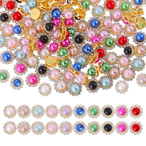 CHGCRAFT 160 Stück Perlennähte Perlen auf dem Wasser Diamanten Perlen Blumen hängen Flach Rücken Knöpfe DIY Accessoires Kleidung Schuhe Ohrringe Nähte Zubehör, 10 Farben, 0.45x 0.33inch CHGCRAFT 160 Stück Perlennähte Perlen auf dem Wasser Diamanten Perlen Blumen hängen Flach Rücken Knöpfe DIY Accessoires Kleidung Schuhe Ohrringe Nähte Zubehör, 10 Farben, 0.45x 0.33inch von CHGCRAFT