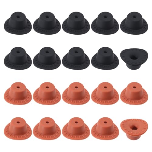 CHGCRAFT 20 Stück 2 Farben Hut Silikonperlen Cowboyhut Abstandshalter Perlen Lose Silikon Abstandshalter Perlen für Schmuckherstellung DIY Armbänder Halsketten Schlüsselanhänger Crafts CHGCRAFT 20 Stück 2 Farben Hut Silikonperlen Cowboyhut Abstandshalter Perlen Lose Silikon Abstandshalter Perlen für Schmuckherstellung DIY Armbänder Halsketten Schlüsselanhänger Crafts von CHGCRAFT