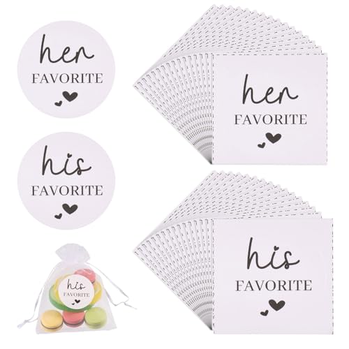 CHGCRAFT 200 Stück 2 Stil His Favorite Her Favorite Aufkleber Hochzeit Candy Favor Aufkleber Selbstklebend für Hochzeitsparty Dessert Snack Tasche Gastgeschenk CHGCRAFT 200 Stück 2 Stil His Favorite Her Favorite Aufkleber Hochzeit Candy Favor Aufkleber Selbstklebend für Hochzeitsparty Dessert Snack Tasche Gastgeschenk von CHGCRAFT