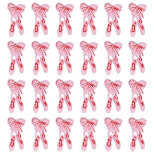 CHGCRAFT 24 Stück bestickte Aufnäher für Ballettschuhe, zum Aufbügeln, bestickte Applikation für Heimwerker, Nähen, Handwerk, Zubehör, Stoffreparatur CHGCRAFT 24 Stück bestickte Aufnäher für Ballettschuhe, zum Aufbügeln, bestickte Applikation für Heimwerker, Nähen, Handwerk, Zubehör, Stoffreparatur von CHGCRAFT