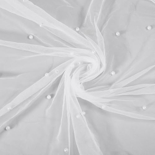 CHGCRAFT 3 Yards Weiße Perle Spitze Tischdecke Perle Tabelle Läufer Nylon Mesh Stoff Hochzeit Tischdecken für Hochzeit Braut Schleier Dessert Tischdekorationen, weiß, 118,11x62,99x0,28 Zoll CHGCRAFT 3 Yards Weiße Perle Spitze Tischdecke Perle Tabelle Läufer Nylon Mesh Stoff Hochzeit Tischdecken für Hochzeit Braut Schleier Dessert Tischdekorationen, weiß, 118,11x62,99x0,28 Zoll von CHGCRAFT