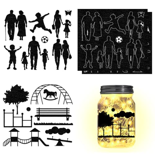 CHGCRAFT 4 Stück 2 Stile Park Menschen Dia Ausschnitte Abziehbilder Silhouette Papier Vintage Ausschnitte für Laterne Gläser Scrapbooks Papier schneiden Lichtkasten Telefone Beleuchtung, 5,9x 6,69zoll CHGCRAFT 4 Stück 2 Stile Park Menschen Dia Ausschnitte Abziehbilder Silhouette Papier Vintage Ausschnitte für Laterne Gläser Scrapbooks Papier schneiden Lichtkasten Telefone Beleuchtung, 5,9x 6,69zoll von CHGCRAFT