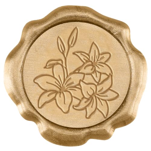 CHGCRAFT 50 Stück Lilien-Siegelaufkleber Umschlag-Siegelaufkleber Hochzeitseinladungs-Umschlagsiegel Selbstklebende Aufkleber Für Die Verpackung von Party-Einladungen Dunkelgolden 1.18 Zoll CHGCRAFT 50 Stück Lilien-Siegelaufkleber Umschlag-Siegelaufkleber Hochzeitseinladungs-Umschlagsiegel Selbstklebende Aufkleber Für Die Verpackung von Party-Einladungen Dunkelgolden 1.18 Zoll von CHGCRAFT