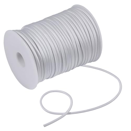 CHGCRAFT 55 Yards Satin String Schnur für Kleidung Knöpfe Stricken Chinese Knots Cord für Armbänder Halskette DIY Schmuck Machen, Weiß CHGCRAFT 55 Yards Satin String Schnur für Kleidung Knöpfe Stricken Chinese Knots Cord für Armbänder Halskette DIY Schmuck Machen, Weiß von CHGCRAFT