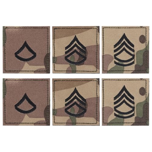 CHGCRAFT 6 Stück 3 Stile Gestickte Rangabzeichen Stabfeldwebel Aufnäher Armee Rangabzeichen Polyester Epaulette Tarnfarbe für Outdoor Abenteuer Rollenspiel Modell Schaukasten, Teardrop, 2×2×0,2 Zoll CHGCRAFT 6 Stück 3 Stile Gestickte Rangabzeichen Stabfeldwebel Aufnäher Armee Rangabzeichen Polyester Epaulette Tarnfarbe für Outdoor Abenteuer Rollenspiel Modell Schaukasten, Teardrop, 2×2×0,2 Zoll von CHGCRAFT