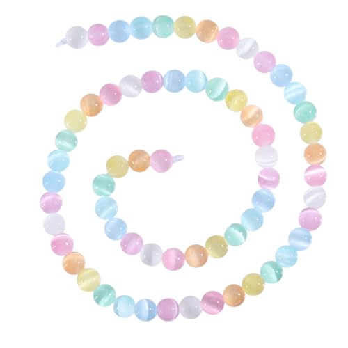 CHGCRAFT 61 Stück 6.5mm Bunte Selenit Gips Stein Perle Runde lose Perlen Kristall Runde Perlen für Armband Halskette Ohrringe machen Schmuck handgemacht DIY 1 Stränge CHGCRAFT 61 Stück 6.5mm Bunte Selenit Gips Stein Perle Runde lose Perlen Kristall Runde Perlen für Armband Halskette Ohrringe machen Schmuck handgemacht DIY 1 Stränge von CHGCRAFT