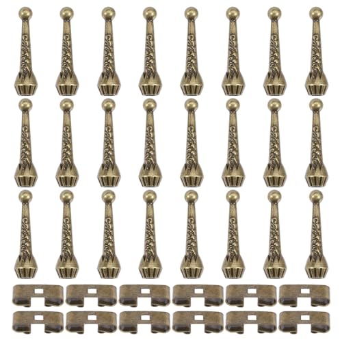 CHGCRAFT Bolo-Krawatten-Set mit 24 Bolo-Krawattenspitzen, Ersatz-Endkappen und 12 Schiebeverschlüssen für Handarbeit, Kleidung, Schmuckherstellung, Dekoration, Antik-Bronze, 36-teilig CHGCRAFT Bolo-Krawatten-Set mit 24 Bolo-Krawattenspitzen, Ersatz-Endkappen und 12 Schiebeverschlüssen für Handarbeit, Kleidung, Schmuckherstellung, Dekoration, Antik-Bronze, 36-teilig von CHGCRAFT
