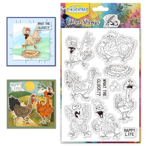 CHGCRAFT Chicken Silikon Stempel Anime Stil Transparent Silikonstempel Siegel Karte Herstellung Silizium Transparent Stamp Karte Siegel Herstellung DIY-Clipbook-Album CHGCRAFT Chicken Silikon Stempel Anime Stil Transparent Silikonstempel Siegel Karte Herstellung Silizium Transparent Stamp Karte Siegel Herstellung DIY-Clipbook-Album von CHGCRAFT