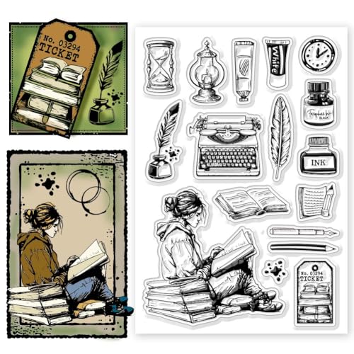 CHGCRAFT Clipbook Transparent Briefmarken Haus Buch Briefmarken Welt Lesezeittag Silizium Transparent Briefmarken Siegel DIY Clipbook Foto-Buch Dekoration, 4.3x6.3inch CHGCRAFT Clipbook Transparent Briefmarken Haus Buch Briefmarken Welt Lesezeittag Silizium Transparent Briefmarken Siegel DIY Clipbook Foto-Buch Dekoration, 4.3x6.3inch von CHGCRAFT