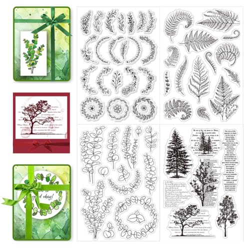 CHGCRAFT Eukalyptus Blätter Silikon Clear Stamps Pflanze Muster Blätter Baum Kunststoffstempel für DIY Scrapbooking Fotoalbum dekorative Karten Making Stamps für Urlaub Karte machen Album Crafts CHGCRAFT Eukalyptus Blätter Silikon Clear Stamps Pflanze Muster Blätter Baum Kunststoffstempel für DIY Scrapbooking Fotoalbum dekorative Karten Making Stamps für Urlaub Karte machen Album Crafts von CHGCRAFT