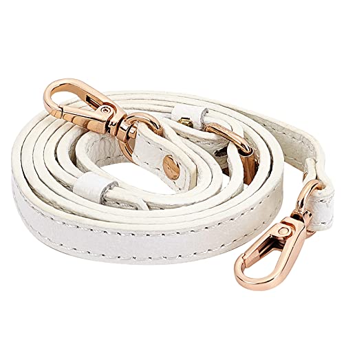 CHGCRAFT Leder Verstellbare Crossbody-Ersatzgurte Schultergurt Riemen Gurt Lederriemen für Schultertasche Toilettentasche Umhängetaschen Weiß CHGCRAFT Leder Verstellbare Crossbody-Ersatzgurte Schultergurt Riemen Gurt Lederriemen für Schultertasche Toilettentasche Umhängetaschen Weiß von CHGCRAFT
