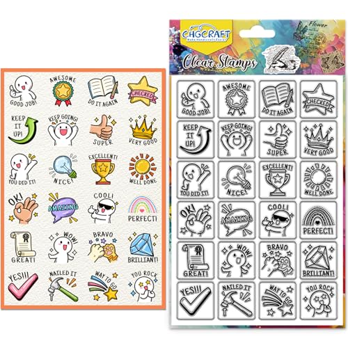 CHGCRAFT Lehrer Klassenzimmer Bewertung Clear Stempel Transparente Bastelstempel für DIY Scrapbooking Fotoalbum dekorative Karten machen, gemischte Formen, 6,3x4,3 Zoll CHGCRAFT Lehrer Klassenzimmer Bewertung Clear Stempel Transparente Bastelstempel für DIY Scrapbooking Fotoalbum dekorative Karten machen, gemischte Formen, 6,3x4,3 Zoll von CHGCRAFT