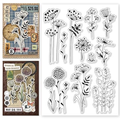 CHGCRAFT Löwenzahn Clear Stamps Blätter Blumen Transparent Stempel Löwenzahn Silikon Clear Stamp Dichtungen für Karten machen DIY Scrapbooking Foto Dekoration CHGCRAFT Löwenzahn Clear Stamps Blätter Blumen Transparent Stempel Löwenzahn Silikon Clear Stamp Dichtungen für Karten machen DIY Scrapbooking Foto Dekoration von CHGCRAFT