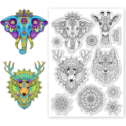 CHGCRAFT Silikon Stempel Mandala Blumen Stempel Transparente Stempel Clear Stamps Stempelset für DIY Scrapbooking Journaling Fotoalbum Dekorative Geschenkanhänger Kartenherstellung CHGCRAFT Silikon Stempel Mandala Blumen Stempel Transparente Stempel Clear Stamps Stempelset für DIY Scrapbooking Journaling Fotoalbum Dekorative Geschenkanhänger Kartenherstellung von CHGCRAFT