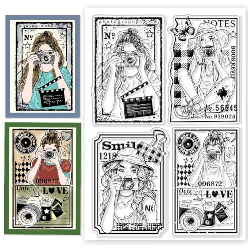 CHGCRAFT Silikon Stempel Modedame Stempel Transparente Stempel Clear Stamps Stempelset für DIY Scrapbooking Journaling Fotoalbum Dekorative Geschenkanhänger Kartenherstellung, 4.3×6.3 Zoll CHGCRAFT Silikon Stempel Modedame Stempel Transparente Stempel Clear Stamps Stempelset für DIY Scrapbooking Journaling Fotoalbum Dekorative Geschenkanhänger Kartenherstellung, 4.3×6.3 Zoll von CHGCRAFT