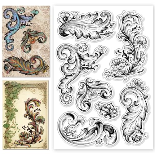 CHGCRAFT Vintage Vine Clear Stamps Pflanzen Transparent Stamps Silikon Clear Stamp Dichtungen für DIY Scrapbooking Fotoalbum Dekoration, 4.3x6.3 Zoll CHGCRAFT Vintage Vine Clear Stamps Pflanzen Transparent Stamps Silikon Clear Stamp Dichtungen für DIY Scrapbooking Fotoalbum Dekoration, 4.3x6.3 Zoll von CHGCRAFT