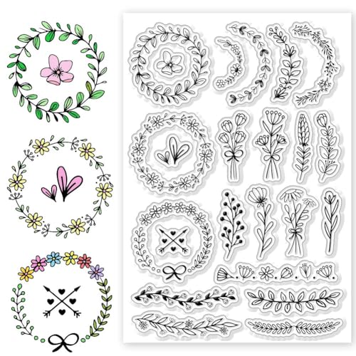 CHGCRAFT Wildblumen Bouquet Clear Stamps Pflanzen Transparent Stamps Silikon Clear Stamp Dichtungen für DIY Scrapbooking Fotoalbum Dekoration, 4,3x6,3 Zoll CHGCRAFT Wildblumen Bouquet Clear Stamps Pflanzen Transparent Stamps Silikon Clear Stamp Dichtungen für DIY Scrapbooking Fotoalbum Dekoration, 4,3x6,3 Zoll von CHGCRAFT