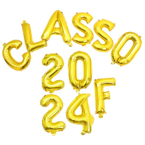 CHICAMPERA 1 Satz Abschlussballons Set Goldene Dekoration für Abschlussfeiern Wiederverwendbare Folienballons für Klassenzimmer Kreative Party Deko für Besonderen Moment CHICAMPERA 1 Satz Abschlussballons Set Goldene Dekoration für Abschlussfeiern Wiederverwendbare Folienballons für Klassenzimmer Kreative Party Deko für Besonderen Moment von CHICAMPERA