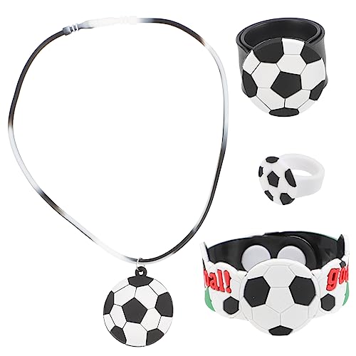 CHICAMPERA 1 Satz Fußball-party- Jungs Für Sportlich Halskette Kind Einhandzwinge Slap-bracelet Kreatives Slap-armband Ring Diy Slap-armband Diy-ring Pvc CHICAMPERA 1 Satz Fußball-party- Jungs Für Sportlich Halskette Kind Einhandzwinge Slap-bracelet Kreatives Slap-armband Ring Diy Slap-armband Diy-ring Pvc von CHICAMPERA