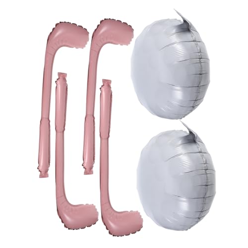 CHICAMPERA 1 Satz Golfball und Golfschläger Luftballons Teiliges Party Dekorationsset aus Aluminiumfolie für Sportveranstaltungen und Geburtstagsfeiern Wiederverwendbar Kinderfreundlich von CHICAMPERA