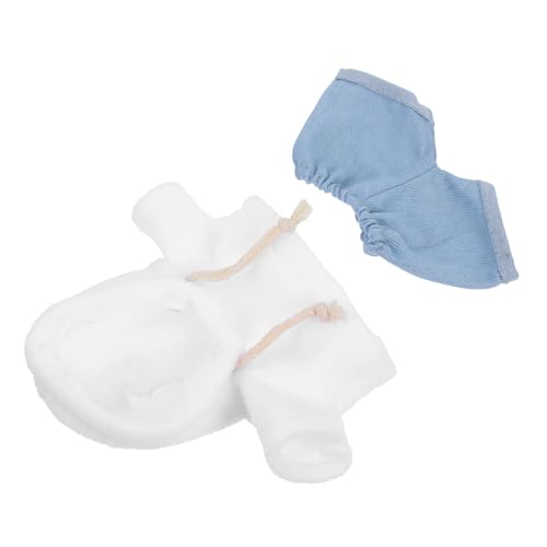 CHICAMPERA 1 Satz Kuschelweiches Bärenkostüm Set für Puppen Wiederverwendbare Kleidung mit Kapuzenpullover und Jeans Stilvolles Outfit für Plüschtiere und Kreative Spielmöglichkeiten von CHICAMPERA