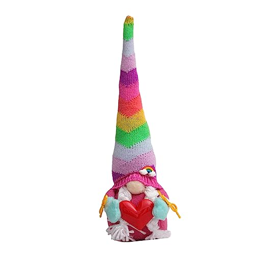 CHICAMPERA 1 Stück Regenbogen Gestrickte Puppe mit Hohem Hut Gesichtslose Deko für Fenster und Kinderzimmer als für Mädchen Festtagsdekoration CHICAMPERA 1 Stück Regenbogen Gestrickte Puppe mit Hohem Hut Gesichtslose Deko für Fenster und Kinderzimmer als für Mädchen Festtagsdekoration von CHICAMPERA