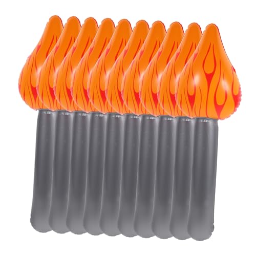 CHICAMPERA 10 Stück Aufblasbare Fackel Spielzeuge für PVC Feuerfackeln für Bühnenaufführungen Cosplay und Schulveranstaltungen Sicher und Leicht für Sorgenfreies CHICAMPERA 10 Stück Aufblasbare Fackel Spielzeuge für PVC Feuerfackeln für Bühnenaufführungen Cosplay und Schulveranstaltungen Sicher und Leicht für Sorgenfreies von CHICAMPERA