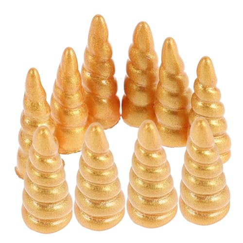 CHICAMPERA 10 Stück Einhorn-Horn Für Selbstgemachte Haarspangen, Bezaubernde Haarverzierung, Ideal Für Selbstgemachte Stirnbänder Und Festliche Haarteile CHICAMPERA 10 Stück Einhorn-Horn Für Selbstgemachte Haarspangen, Bezaubernde Haarverzierung, Ideal Für Selbstgemachte Stirnbänder Und Festliche Haarteile von CHICAMPERA