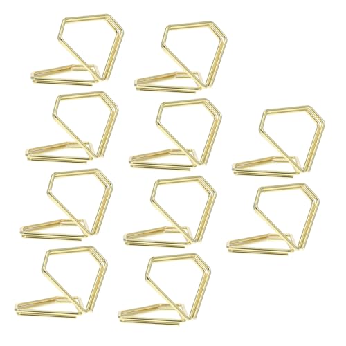 CHICAMPERA 10 Stück Metall Memo Halter Tischkartenhalter Dekorative Notizklammern für Büro Hochzeit Events Stabiler Kartenclip für Visitenkarten Fotos Memos Goldfarben CHICAMPERA 10 Stück Metall Memo Halter Tischkartenhalter Dekorative Notizklammern für Büro Hochzeit Events Stabiler Kartenclip für Visitenkarten Fotos Memos Goldfarben von CHICAMPERA