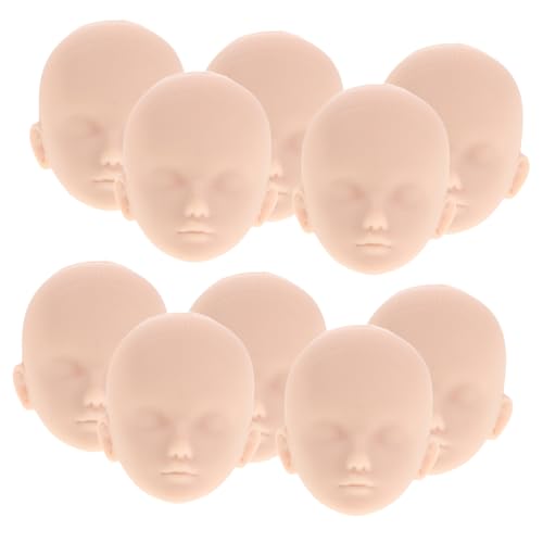 CHICAMPERA 10 Stück Puppenköpfe aus Kunststoff für DIY Make Up Übungen Praktische Puppenköpfe ohne Augenhöhlen für Kreative Bastelprojekte und Makeup Training CHICAMPERA 10 Stück Puppenköpfe aus Kunststoff für DIY Make Up Übungen Praktische Puppenköpfe ohne Augenhöhlen für Kreative Bastelprojekte und Makeup Training von CHICAMPERA