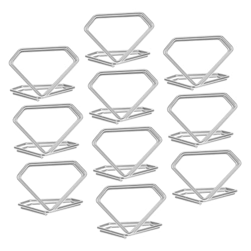 CHICAMPERA 10 Stück Teiliges Metall Tischkartenhalter Kleine Foto und Notizklammern für Geschäftliche und Private Zwecke Robuste und Vielseitige Halter für Karten und Memos CHICAMPERA 10 Stück Teiliges Metall Tischkartenhalter Kleine Foto und Notizklammern für Geschäftliche und Private Zwecke Robuste und Vielseitige Halter für Karten und Memos von CHICAMPERA