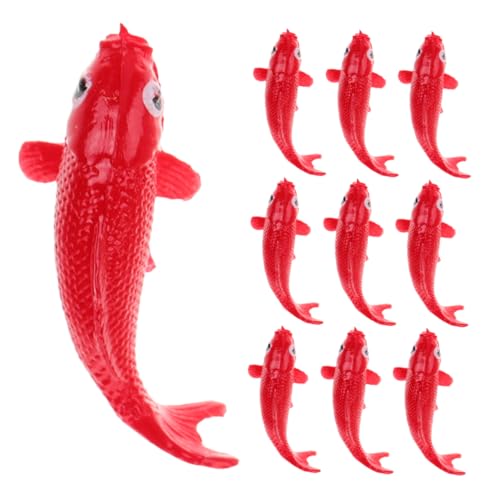 CHICAMPERA 10 Stück Teiliges Mini Koi Fisch Modelle aus Harz Realistische Dekoration für Aquarien und DIY Projekte Langlebig und Detailreich für Miniatur Landschaften und Kreative Designs CHICAMPERA 10 Stück Teiliges Mini Koi Fisch Modelle aus Harz Realistische Dekoration für Aquarien und DIY Projekte Langlebig und Detailreich für Miniatur Landschaften und Kreative Designs von CHICAMPERA