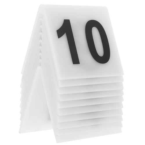 CHICAMPERA 10 Stück Teiliges Tischnummern Doppelseitige Tischmarker für Restaurant Hochzeiten Partys Klare Lesbarkeit und Vielseitige Verwendung CHICAMPERA 10 Stück Teiliges Tischnummern Doppelseitige Tischmarker für Restaurant Hochzeiten Partys Klare Lesbarkeit und Vielseitige Verwendung von CHICAMPERA