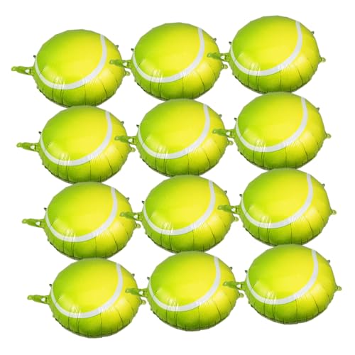 CHICAMPERA 12 Stück Tennis Deko Aufblasbare Tennisball Luftballons für Geburtstagsfeiern Sportevents Themenpartys mit Praktischen Aufhängelöchern für Einfache Dekoration CHICAMPERA 12 Stück Tennis Deko Aufblasbare Tennisball Luftballons für Geburtstagsfeiern Sportevents Themenpartys mit Praktischen Aufhängelöchern für Einfache Dekoration von CHICAMPERA